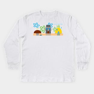 Bikini Bottom Kids Long Sleeve T-Shirt